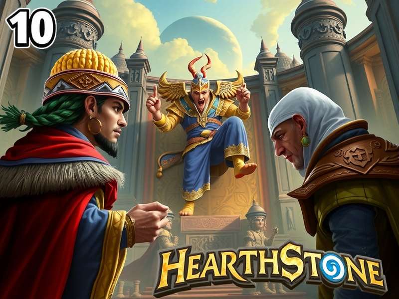 हर्थस्टोन रिप्ले गेमप्ले स्क्रीनशॉट दिखाते हुए उन्नत रणनीति