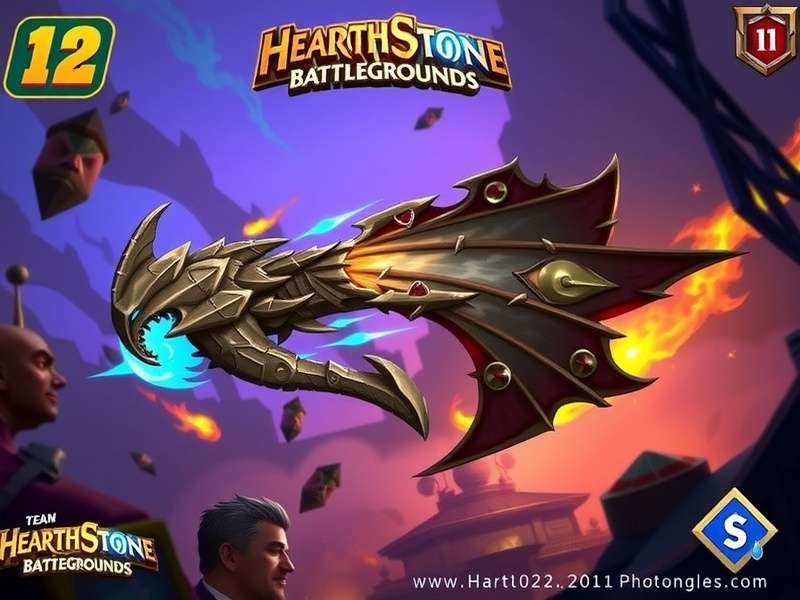 Hearthstone Battlegrounds Season 12 की आधिकारिक कला दिखाते हुए नए मिनियन और हीरो