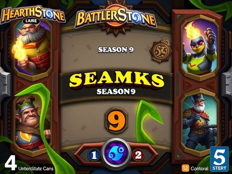 Hearthstone Battlegrounds Season 9 gameplay screenshot showing Quilboar and Dragon minions
