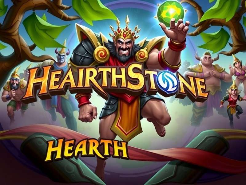 Hearthstone गेमप्ले स्क्रीनशॉट - कार्ड बैटल दिखाते हुए