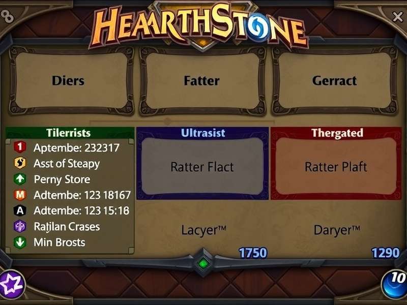 हार्थस्टोन गेमप्ले स्क्रीनशॉट दिखाते हुए टियर S डेक