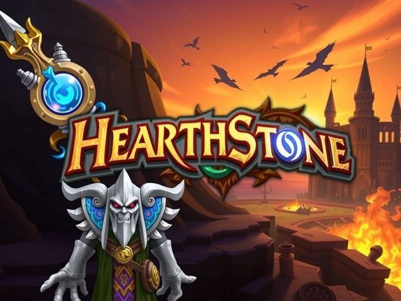 Hearthstone gameplay strategy session with cards and devices