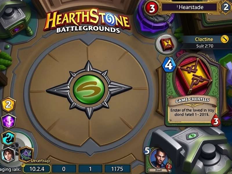 Hearthstone Battlegrounds composition showcase featuring diverse minion types