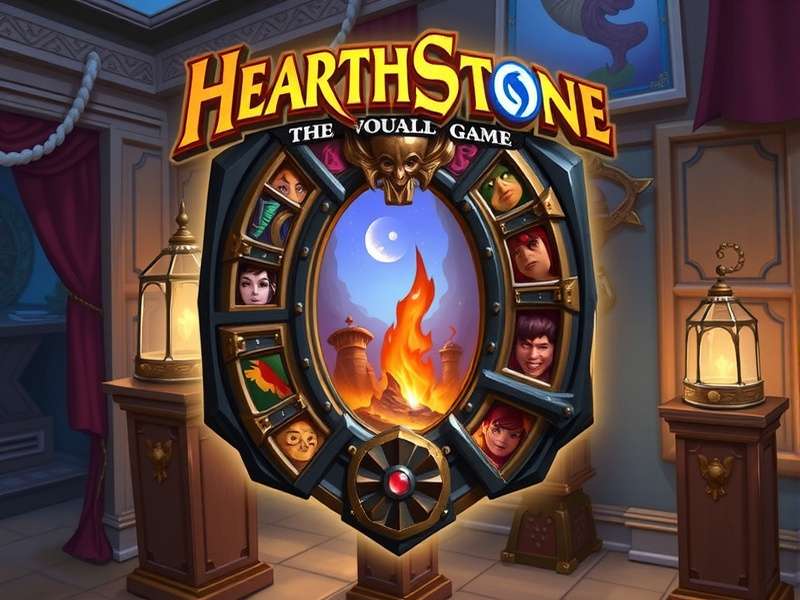 Hearthstone Game Interface showing cards and gameplay