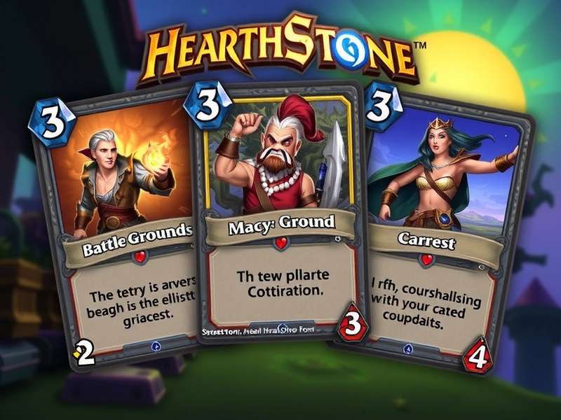 Visual infographic of Hearthstone Battlegrounds card tiers for the current meta