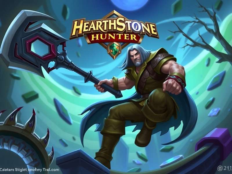 Hearthstone Hunter Class Mastery Artwork showcasing beasts and arrows