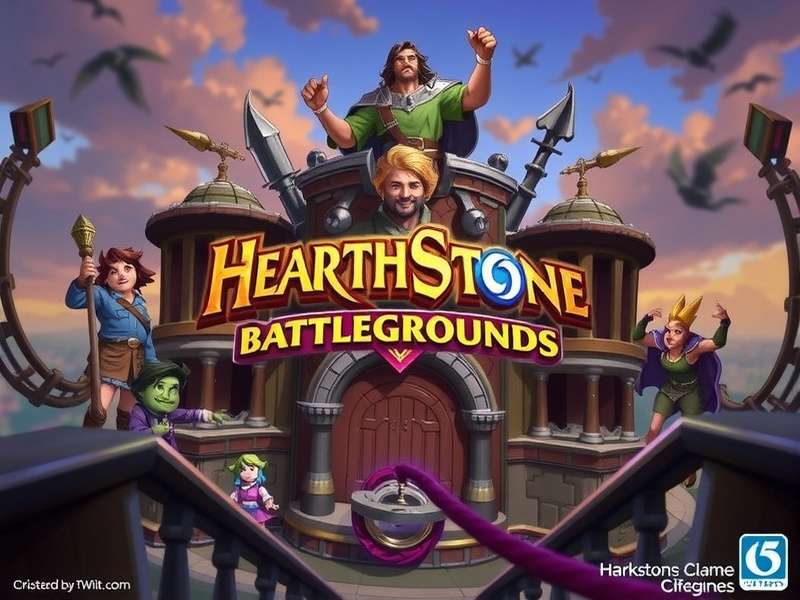 Hearthstone Battlegrounds gameplay screenshot showing a close match between two players