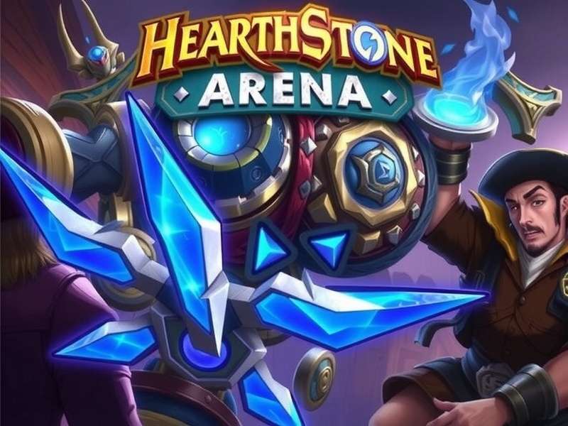Hearthstone Arena game interface showing card draft selection