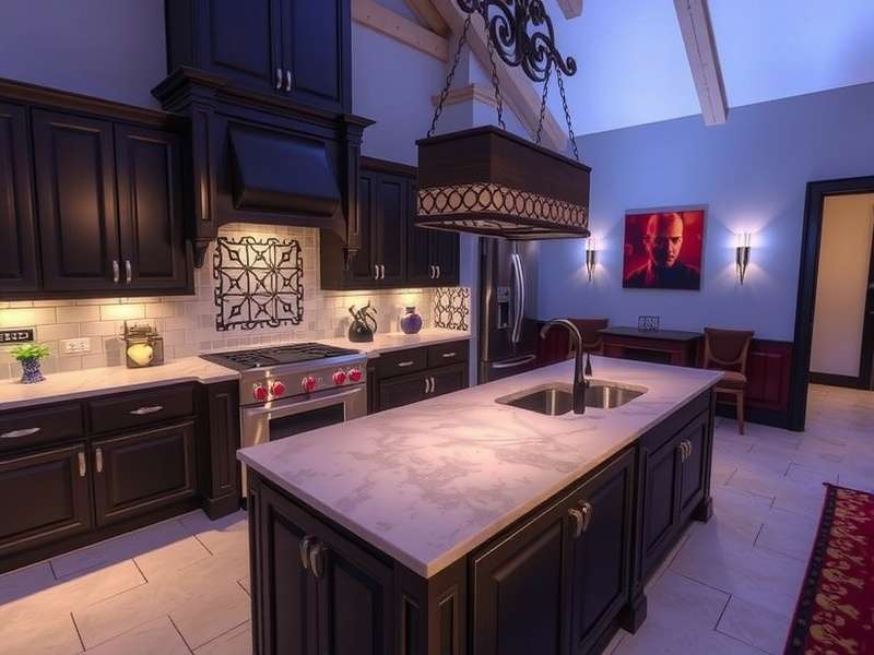 Premium quartz countertop with modern kitchen design