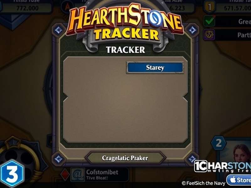 Hearthstone Tracker Interface showing win rates and deck statistics