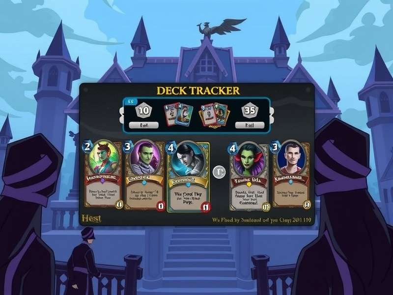 Hs Deck Tracker interface showing real-time card tracking and statistics during Hearthstone gameplay