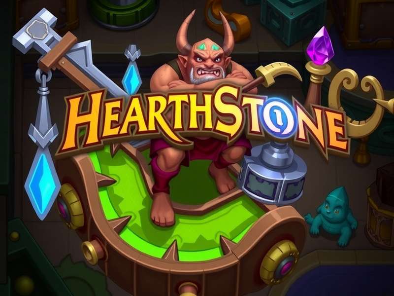 Hearthstone gameplay on a laptop with Indian community backdrop