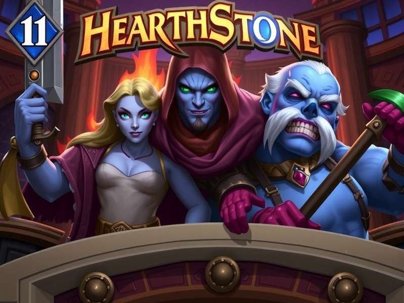 Hearthstone Arena India community artwork featuring the Hearthstone emblem and Indian tricolour accents