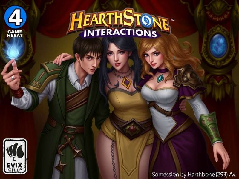 Hearthstone Interactions visual guide showing card synergy chains with Battlecry and Deathrattle mechanics
