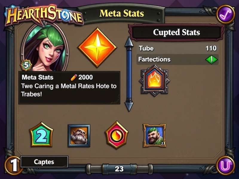 Hearthstone gameplay montage with Indian community overlay showing meta stats and class tier list