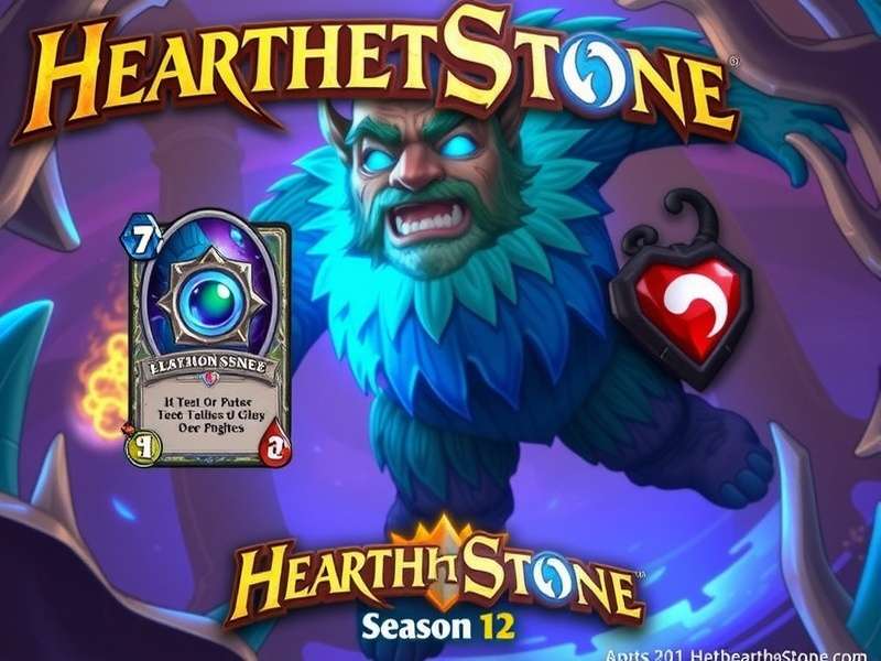 Hearthstone Season 12 hero visual featuring Indian meta decks and arena tier list